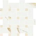 Мозаика ATELIER BASKET CALACATTA GOLD/COZY MARFIL POLISHED 30x30