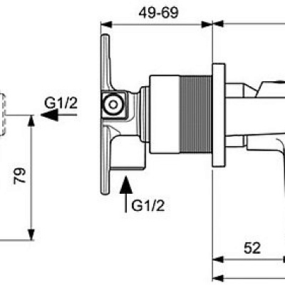 Смеситель для умывальника Ideal Standard Silk Black Cerafine O BD133XG черный матовый