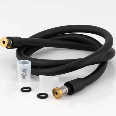 Шланг для душа ПВХ 150 см Remer 332CN2G150NO, черный матовый