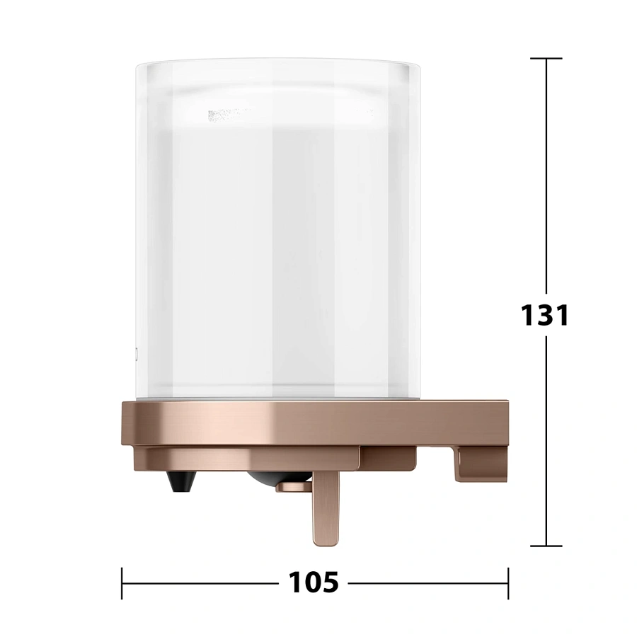 Дозатор для мыла со съёмным стаканом для жидкого мыла Keuco Moll 12752299000 красное золото шлифованное