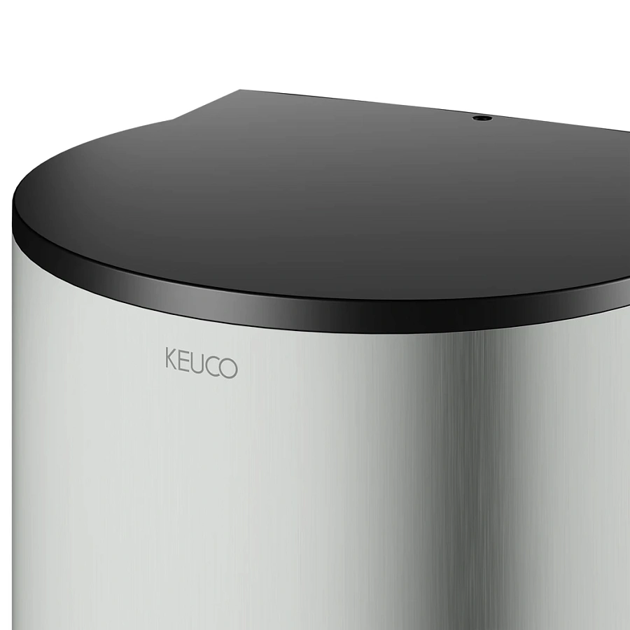 Дозатор для дезинфицирующих средств и геля Keuco Plan 14987210037 нержавеющая сталь finish / черный