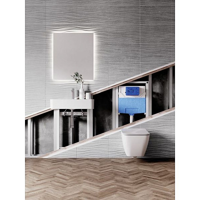 Комплект инсталляции Ideal Standard с клавишей хром R020467+R0121AA
