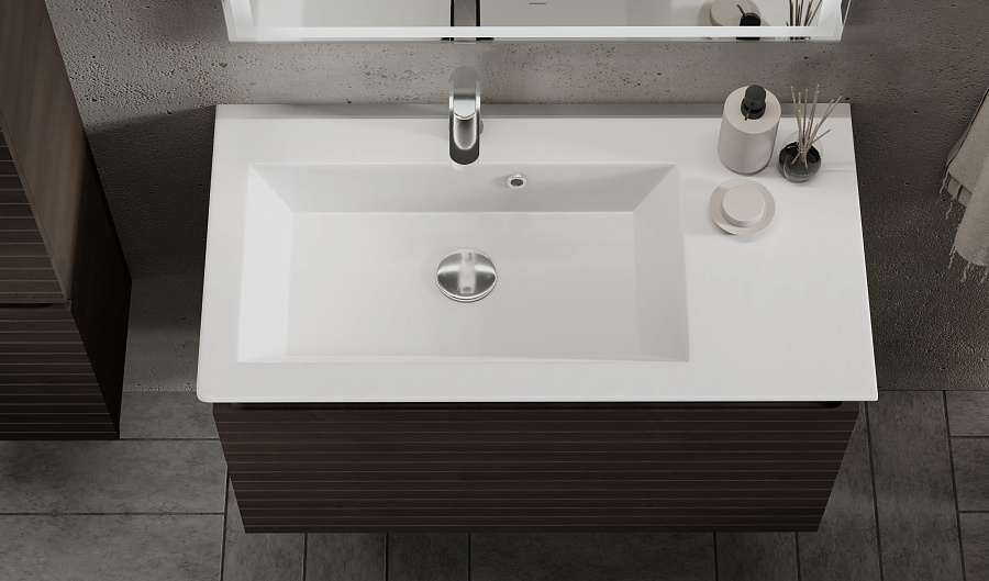 Тумба под умывальник Raval Meier 85 подвесной каштан