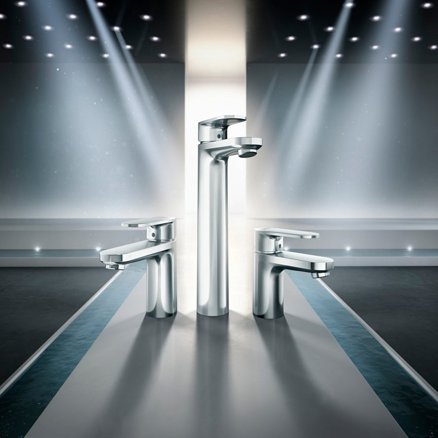 Cмеситель для умывальника Hansgrohe Vernis Blend 100 с донным клапаном 71551000 хром