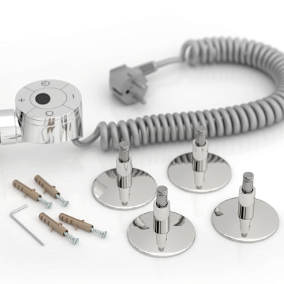 Электрический полотенцесушитель Стилье Формат 12 600х400 правый, Без покрытия, арт.00512-6040