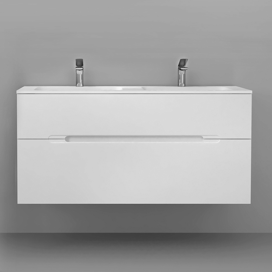 Тумба под умывальник Jorno Modul 120 подвесной белая