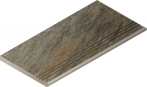 Ступень Italon MAGNETIQUE DARK GRADINO ROUND GRIP 30X60 DX / ДАРК ЗАКРУГ.ГРИП 30X60 ПР