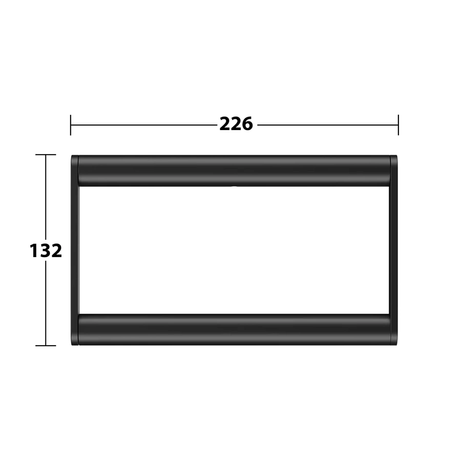 Кольцо для полотенца Keuco Plan 14921370000 черный матовый