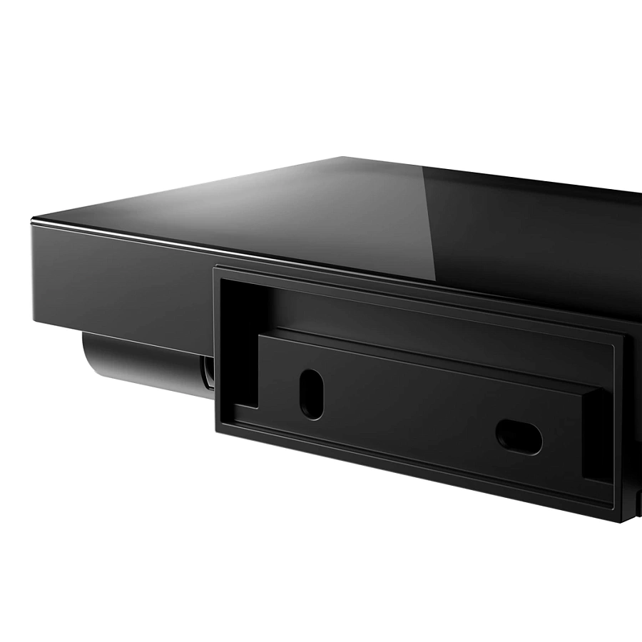 Держатель туалетной бумаги с полочкой Keuco Reva 12873379000 черный матовый