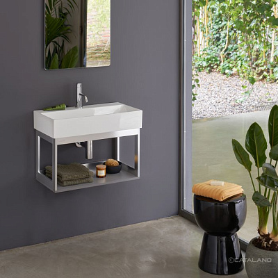 Раковина Catalano Premium 65х35, арт.0220650001, без отв. под смеситель, белый глянцевый