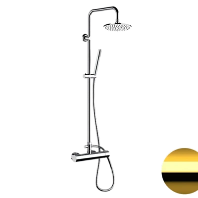 Душевая система Remer Minimal N37RX7MMM20DO, золото глянцевое