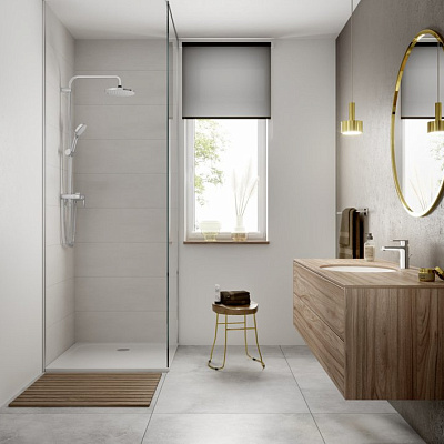 Душевая система без смесителя Hansgrohe Vernis Blend Showerpipe 200 Reno, матовый черный, 26272670