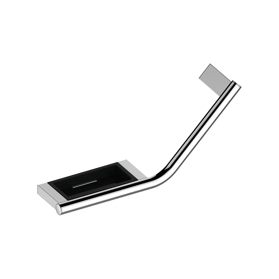 Поручень с полочкой Keuco Plan 14909011037 исполнение справа, хром