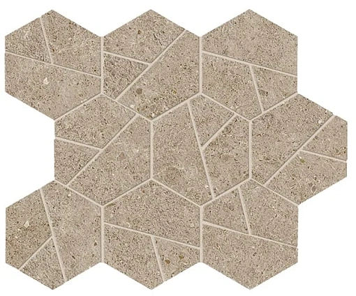 Мозаика Boost Stone Clay Mosaico Hex