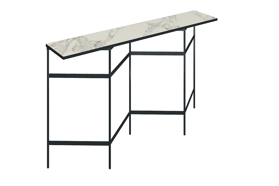 Книжный стеллаж со столешницей из керамогранита Italon Home TRINITY 150х30