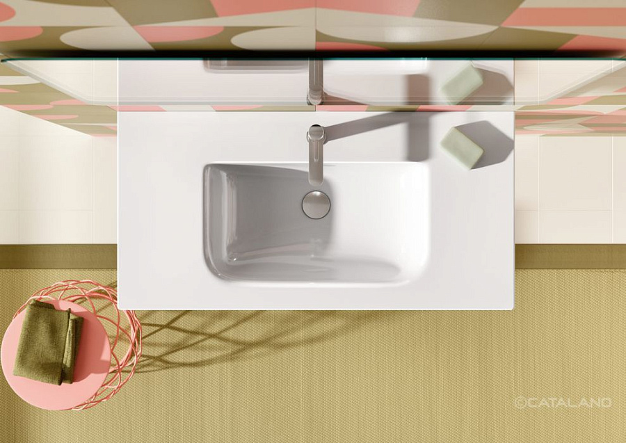 Раковина Catalano Italy 100х50, арт.0721010001, без отв. под смеситель, белый глянцевый