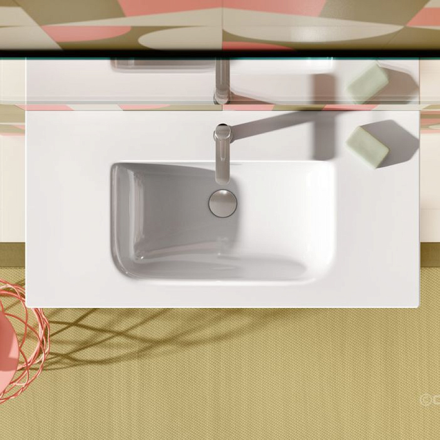 Раковина Catalano Italy 100х50, арт.0721010001, без отв. под смеситель, белый глянцевый