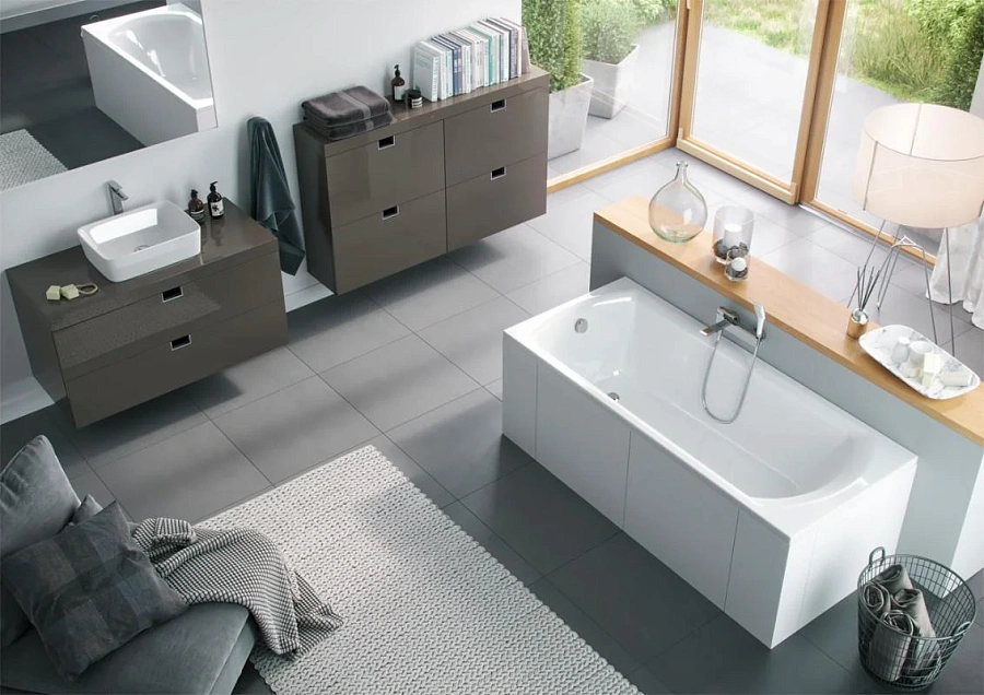 Акриловая ванна Excellent Lamia Slim 170х75 с ножками