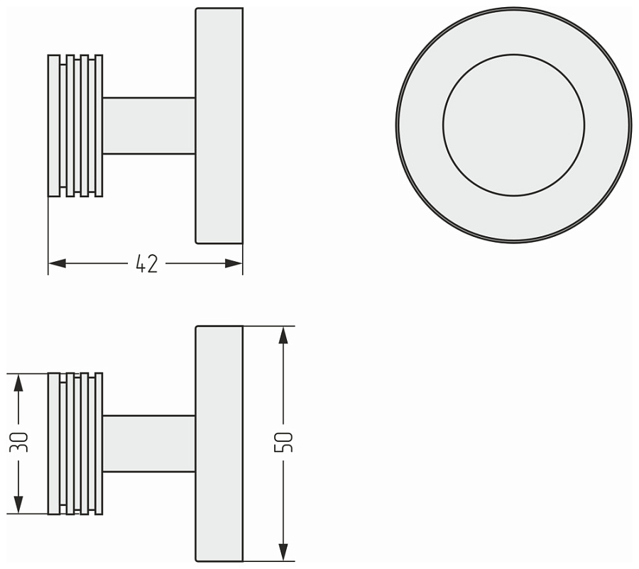 Вешалка КАНЬОН настенная / L 50 (RAL 1018 Цинково-жёлтый), арт.1018-3005-0000