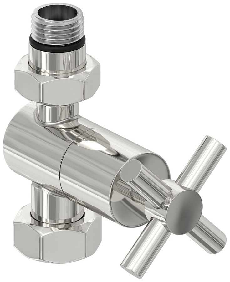 Вентиль прямой (крест) G 1/2" НР х G 3/4" НГ (Без покрытия), арт.00-1409-1234