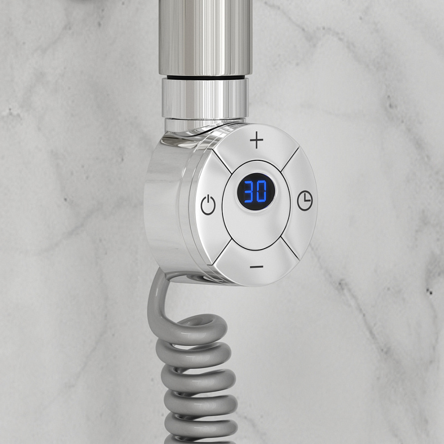 Электрический полотенцесушитель Стилье Формат 12 600х400 правый, Без покрытия, арт.00512-6040