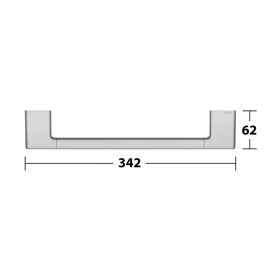Поручень Keuco Moll 12707210000 покрытие в нержавеющей стали