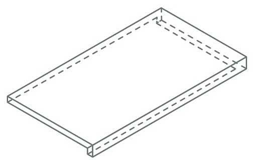 Ступень Italon AVANTGARDE SILVER SCAL.33X120 ANG.DX / АВА.СИЛЬВЕР 33X120 УГЛ.ПР