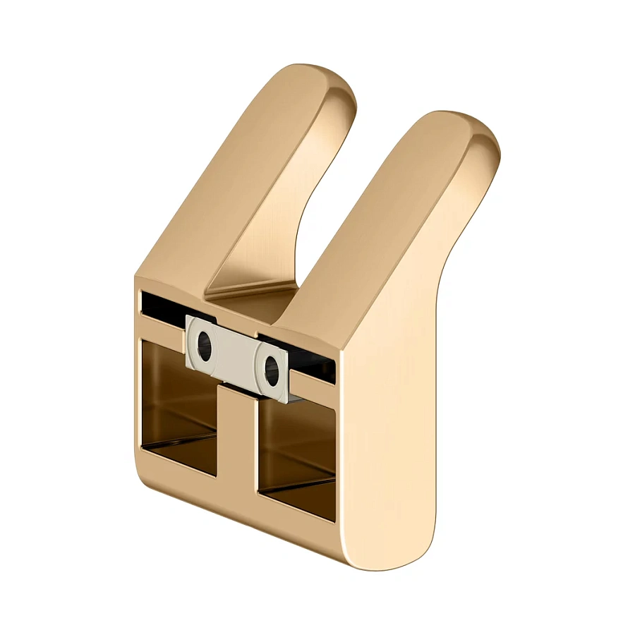 Крючок для полотенца Keuco Moll два 12713250000 латунь шлифованная