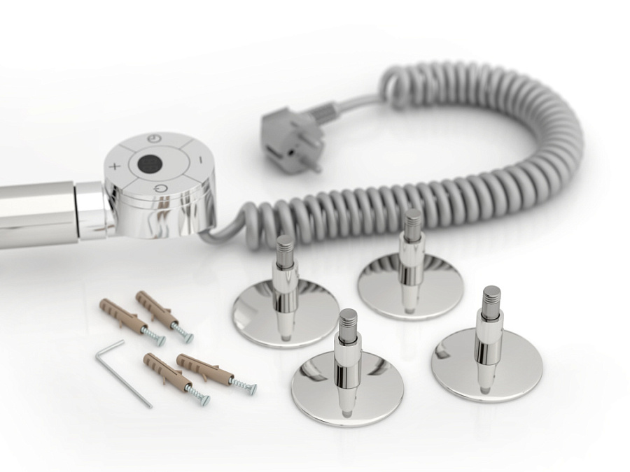 Электрический полотенцесушитель Стилье Формат 22 600х400 правый, Без покрытия, арт.00522-6040