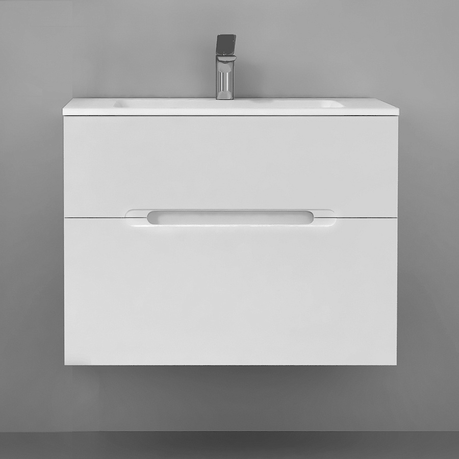 Тумба под умывальник Jorno Modul 80 подвесной белая