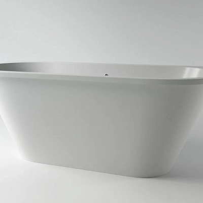 Ванна каменная Holbi Galatea Solid Surface 170x77 белый матовый