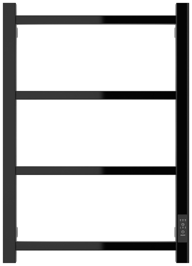 Электрический полотенцесушитель Стилье Формат 26 600х400 правый, Чёрный, арт.17526-6040