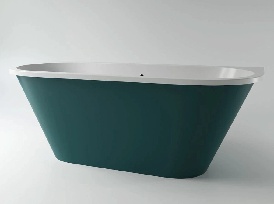 Ванна каменная Holbi Galatea Solid Surface 170x77 белый матовый