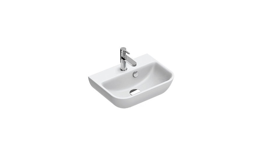 Раковина Catalano Italy 45х34, арт.0720461001, с 1 отв. под смеситель, не для полотенцедержателя, белый глянцевый