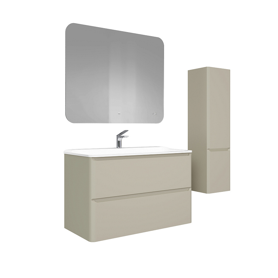 Тумба Raval Welto 100 с 2 ящ. подвесная светло-коричневая