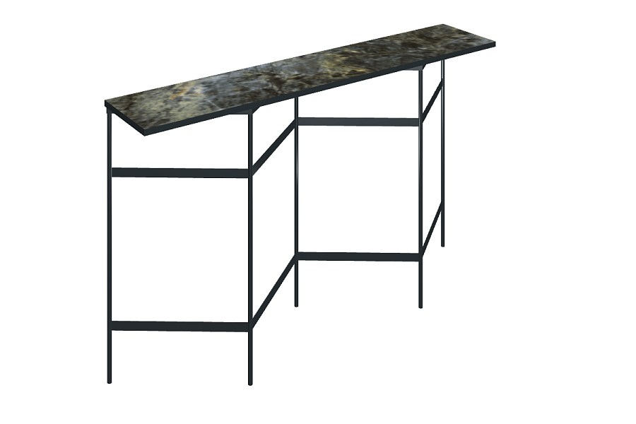 Книжный стеллаж со столешницей из керамогранита Italon Home TRINITY 150х30