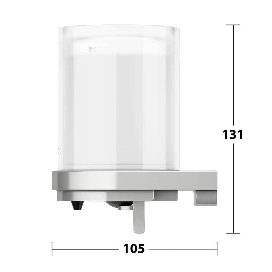 Дозатор для мыла со съёмным стаканом для жидкого мыла Keuco Moll 12752219000 покрытие в нержавеющей стали