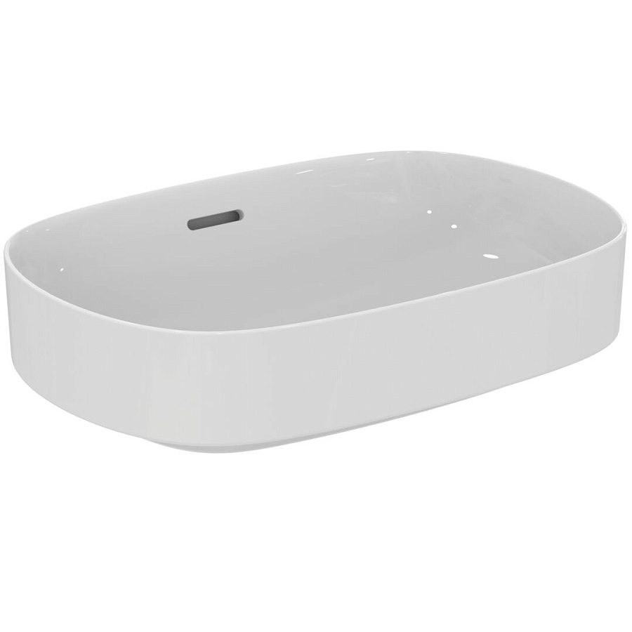 Раковина-чаша Ideal Standard Atelier Linda-X 55x38 см T440101 с переливом, белый глянцевый