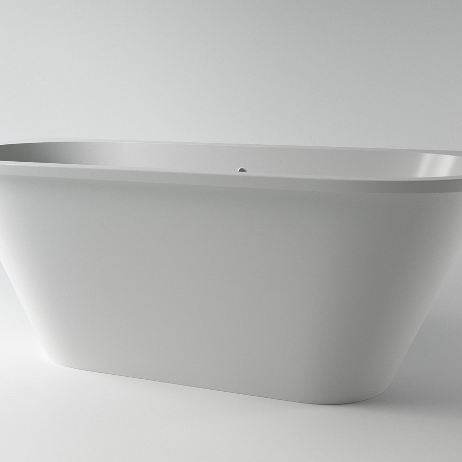 Ванна каменная Holbi Galatea Solid Surface белый матовый