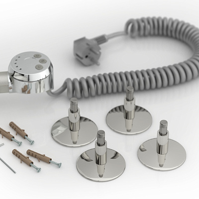 Электрический полотенцесушитель Стилье Формат 20 ТЛ 600х500 (Полка + 5) П16, Без покрытия, арт.00521-6050