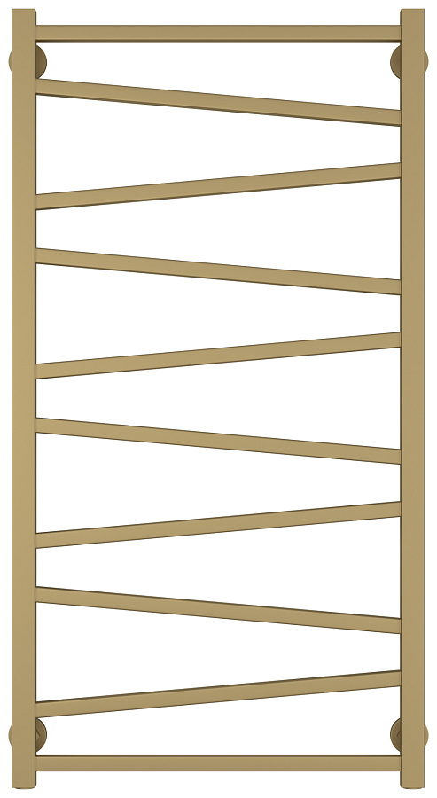 Водяной полотенцесушитель Сунержа Сирокко 1000х500, Матовое золото, арт.032-0253-1050