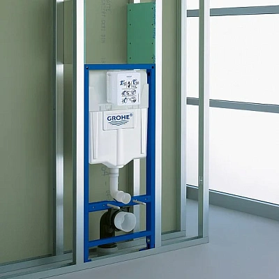 Инсталляция для унитаза Grohe Rapid SL с кнопкой Grohe Skate Cosmopolitan (хром)