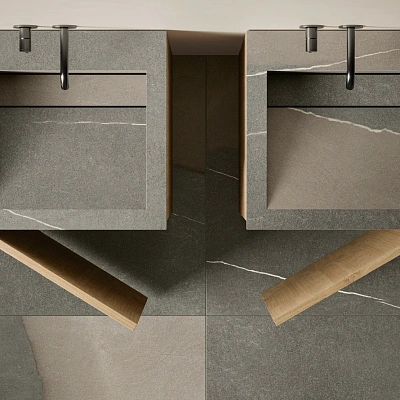 Раковина из керамогранита ITALON HOME Cube Air 50 Wood