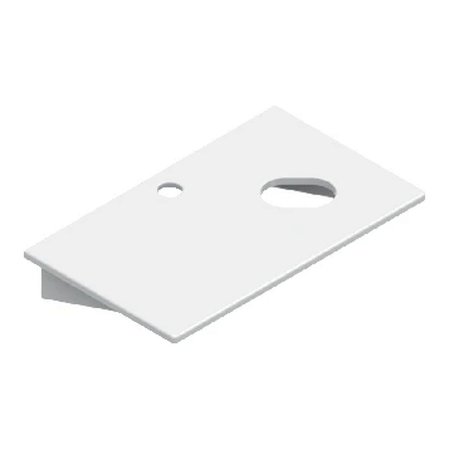 Столешница керамическая Catalano Ceramic Top 0830531001 белый 50*30, 1 отверстие, вырез под чашу справа