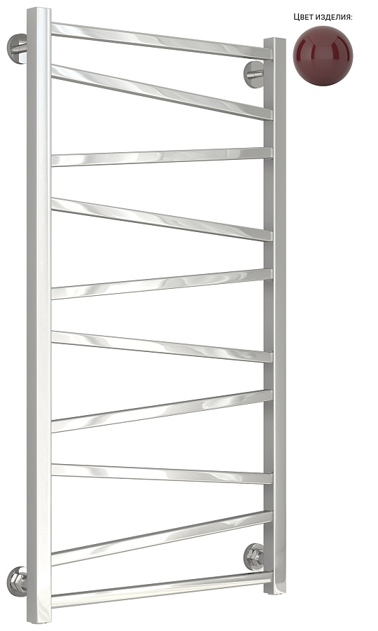 Водяной полотенцесушитель Сунержа Сирокко 1000х500, RAL 3005 Винно-красный, арт.3005-0253-1050