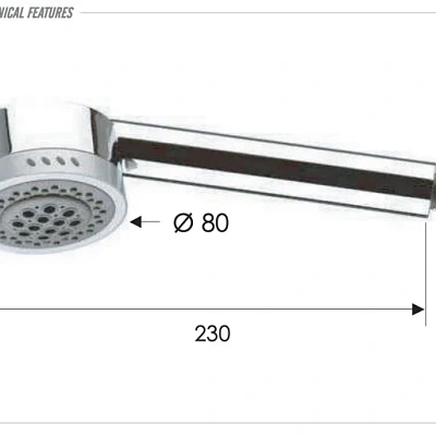 Ручной душ Remer 321HGX, хром