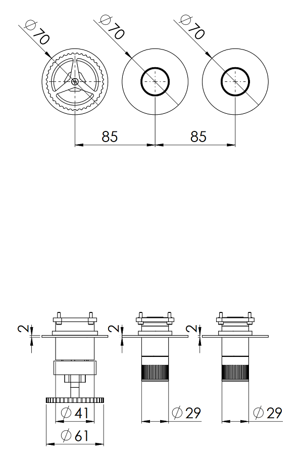 Смеситель для душа Remer Chrono CH98D2PWB, хром