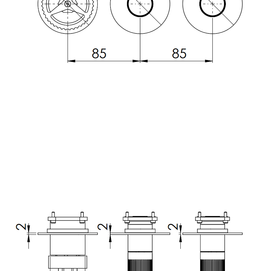 Смеситель для душа Remer Chrono CH98D2PWB, хром