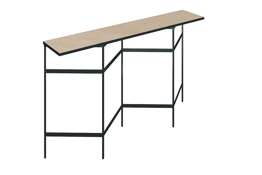 Книжный стеллаж со столешницей из керамогранита Italon Home TRINITY 150х30