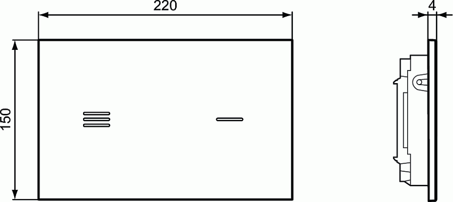 Кнопка смыва бесконтактная Ideal Standard ProSys Symfo NT1 R0129SA белая